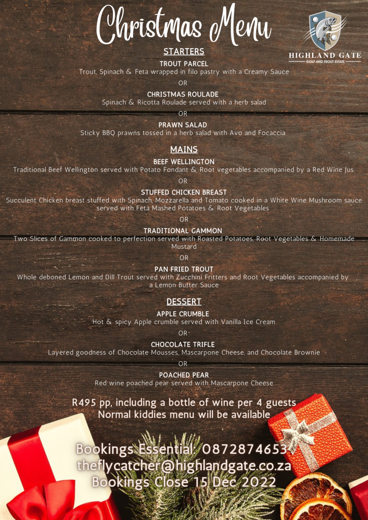 Christmas Lunch at Highland Gate Highland Gate